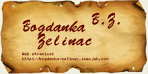 Bogdanka Zelinac vizit kartica